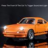 1:36 Porsche 911 Carrera 1974 Toy Models Alloy Diecast Cars 4 Doors Opened Light Sound Miniature Vehicles Boys Educational Toys