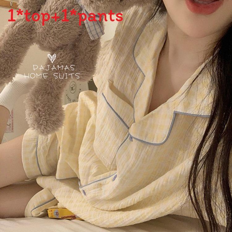 Summer Girl Sleepwear Set With Doll Collar And Floral Print Made Of Milk Silk For Cozy Home And Sleep Comfort