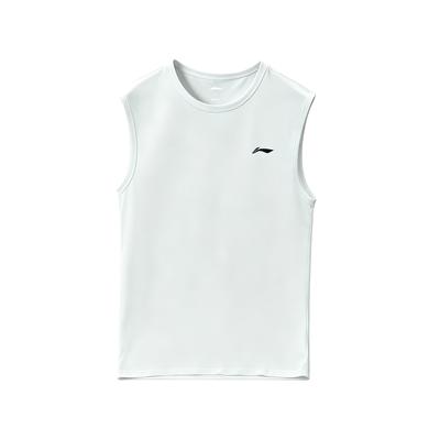 Plain Simple Breathable Moisture-Wicking Lightweight Sports Casual Versatile Sleeveless Vest Men Tops White-Birch-Gray AVSW125-3