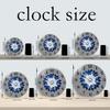 High-Quality Artistic High-Quality Floral High-Quality Wooden High-Quality Wall High-Quality Clock, 10-24Inch High-Quality Silent High-Quality Wall