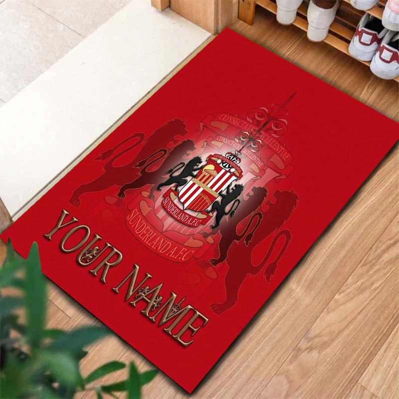 Sunderland A.F Custom Name Carpet Rug for Living Room Bedroom Home Sofa Decoration,Kids play Non-slip Floor Mat