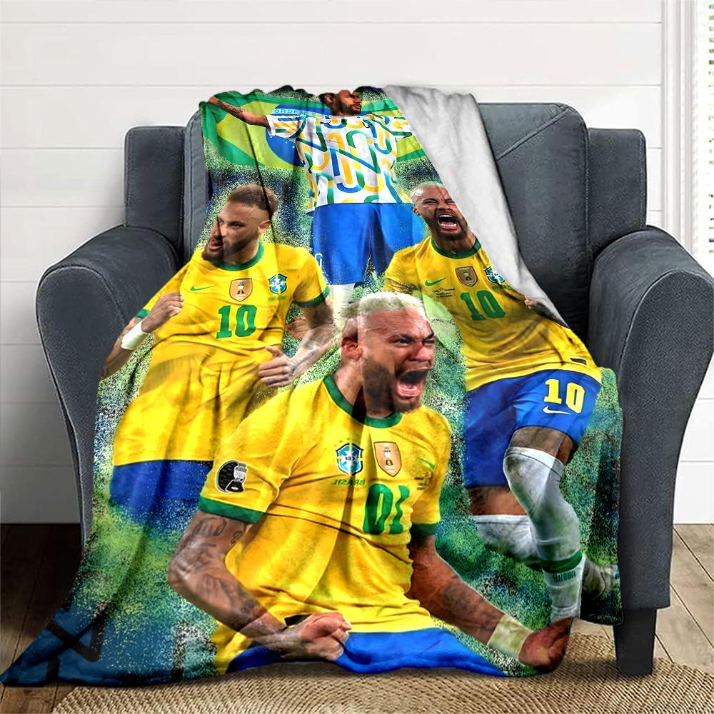 1pc Neymar11 Blanket, Gift, for Men and Women, Soft Blanket, Good for Sofa Bed Couch Travel, Lightweight Flannel Blanket