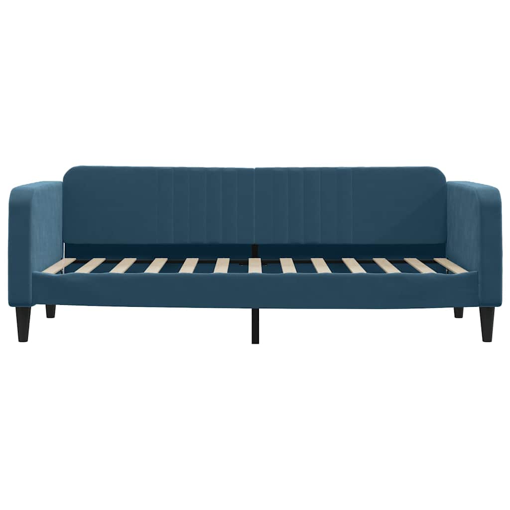 Vidaxl Sofa with Sleeping Function, Blue, 80X200 Cm, Upholstered In Velvet