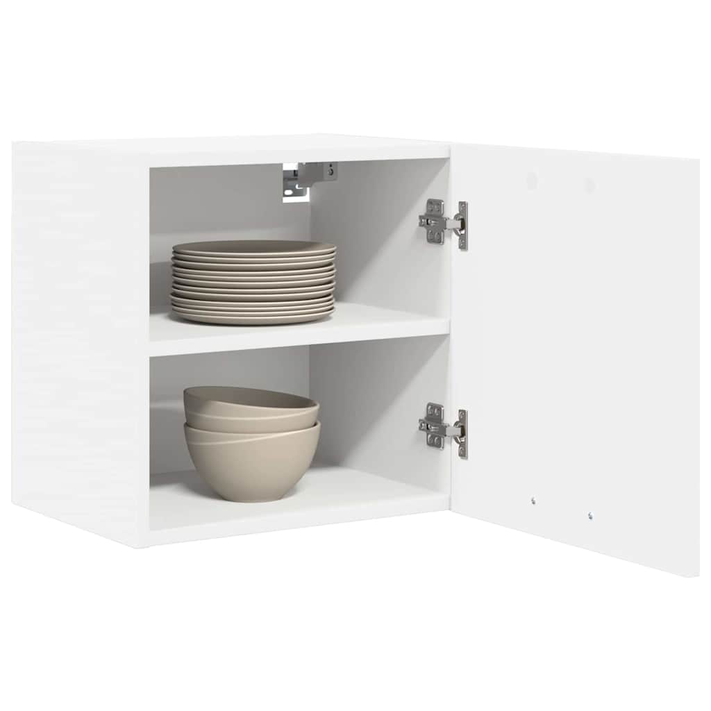 Wall Mounted Cabinet with Door 2 pcs White 40 x 31 x 40 cm Particleboard