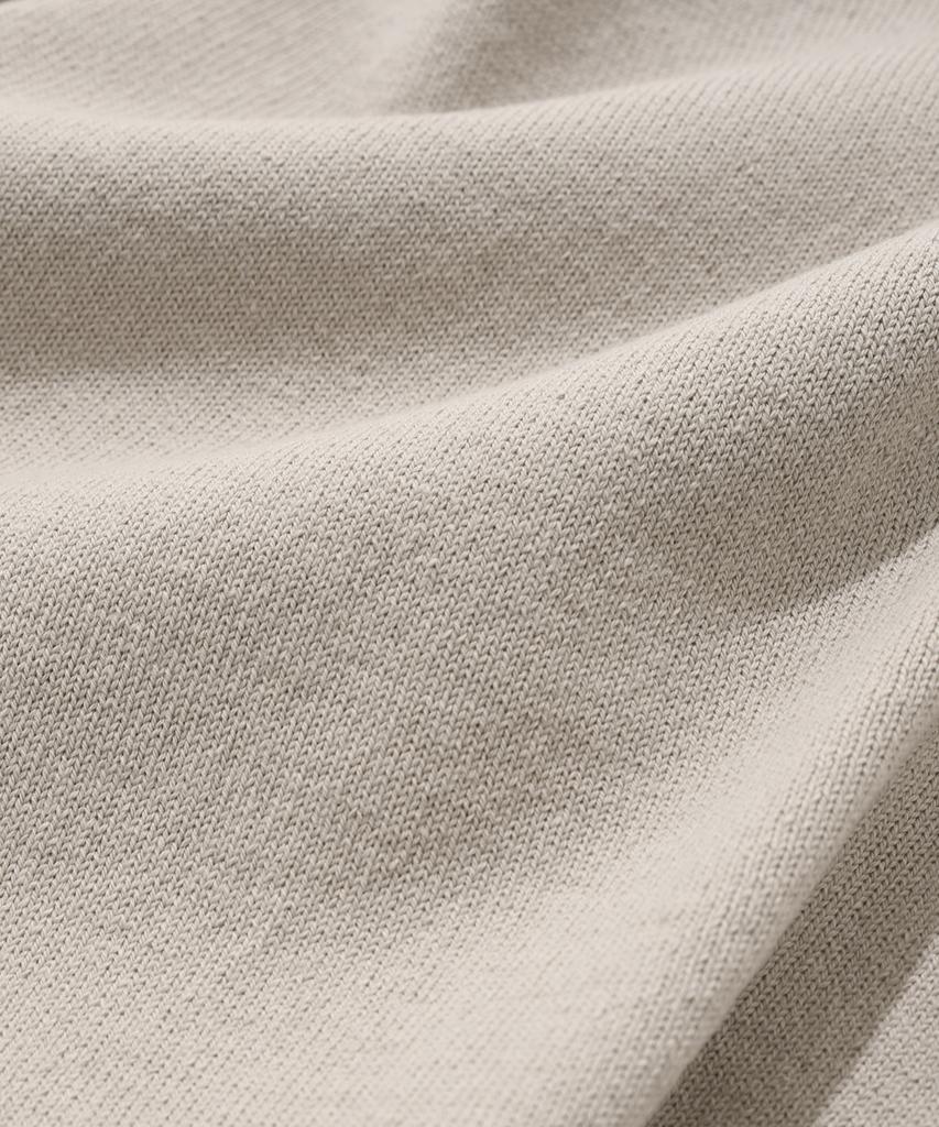 COVERNAT Basic Collared Knit Beige