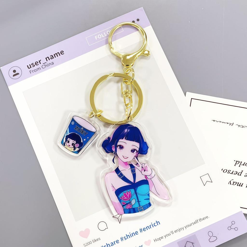 Hot Selling Witch Hunt Anime Peripheral Outdoor Student Backpack To Give To Friends Double-sided Spray Acrylic Keychain Fashion