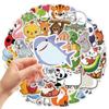 50PCS Cute Animal Stickers Colorful Animal Waterproof Vinyl Sticker Zoo Animal Decals Water Bottle Laptop Scrapbook Skateboard