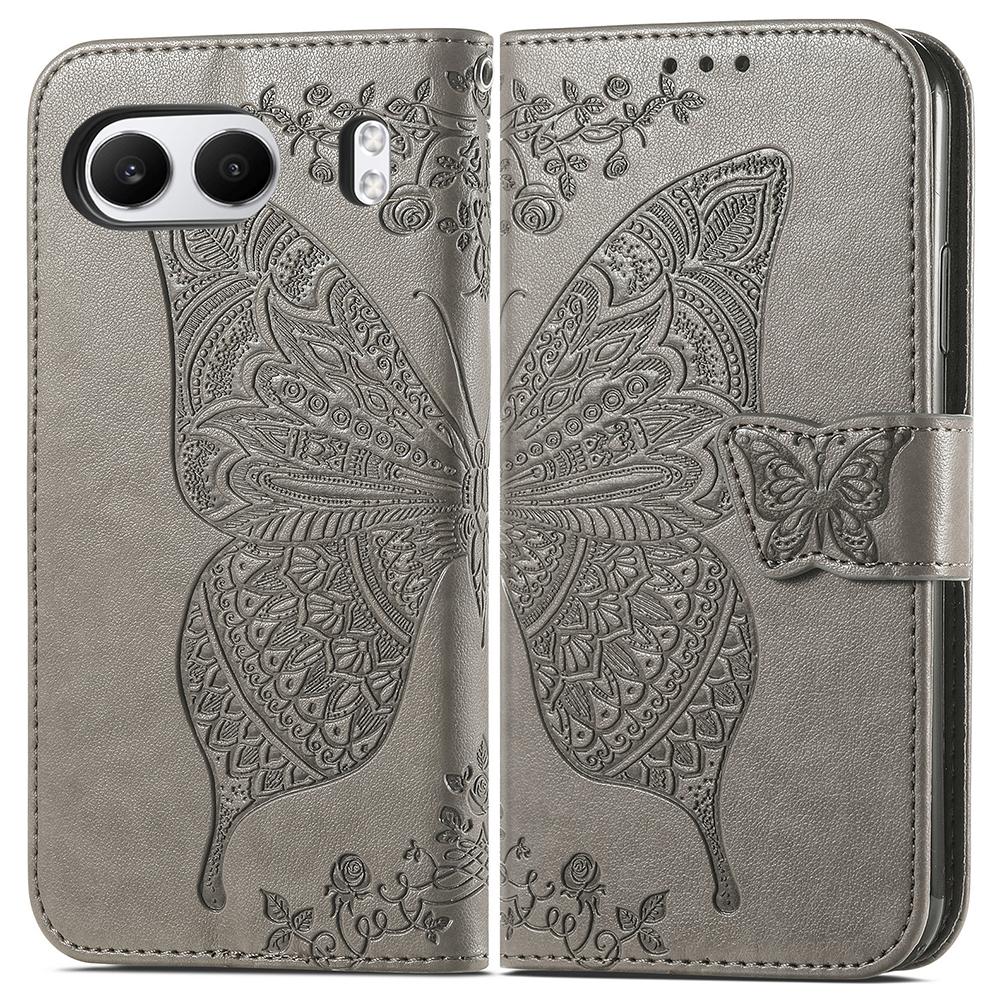 For OnePlus Nord 4 Case PU Leather Wallet Phone Cover Butterfly Pattern