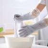 Floral Pattern Household Latex Waterproof Cleaning Gloves Kitchen Dishwashing Laundry Wear Resistant Rubber Housework
