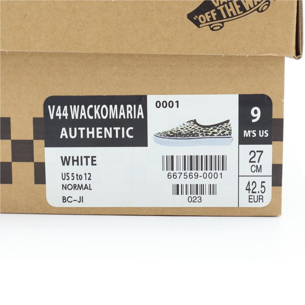 V44WACKOMARIA WACKO MARIA Vans V44 Authentic Weiß Leopard (Herren)