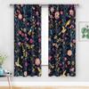 Luxury Floral Botanical Curtains Drapes for Home Decor Jungle Print Peacock Pattern Window Treatments Living Room Bedroom Accent