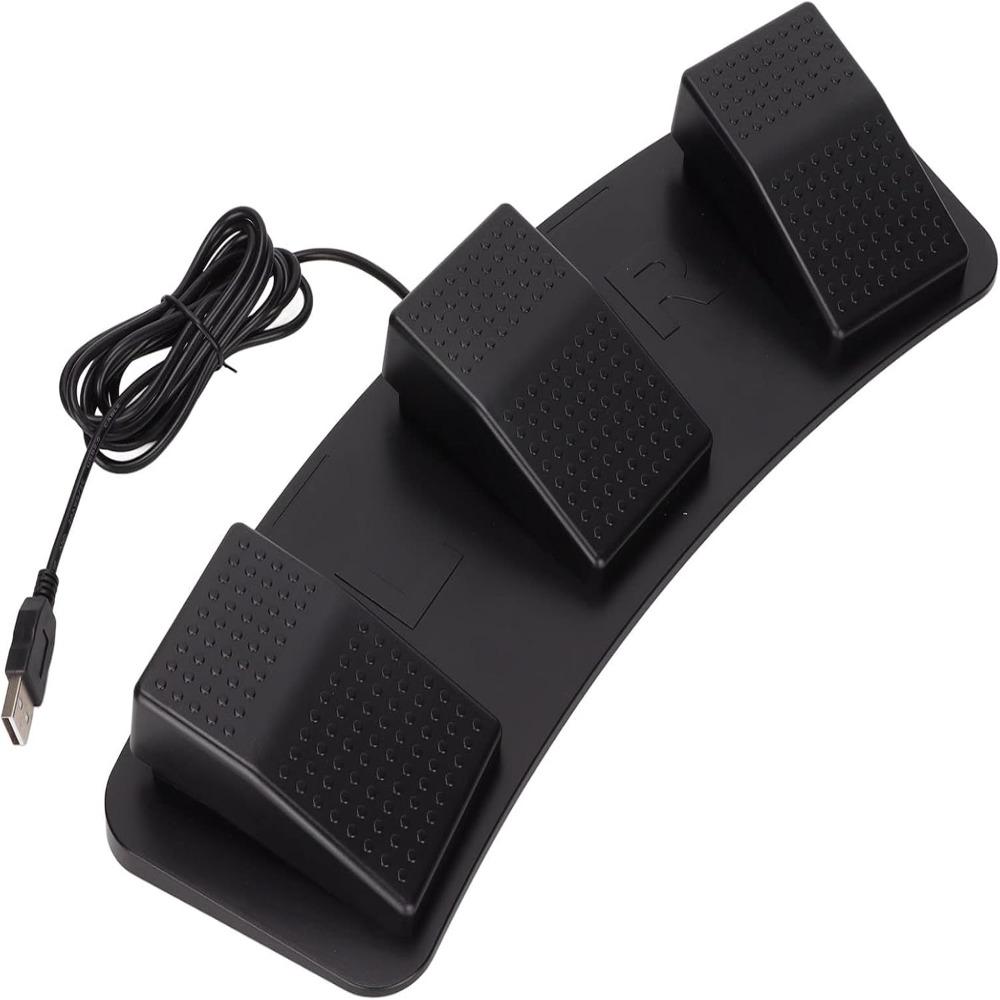 3-Key Design Triple Foot Pedal USB Connection Programmable Foot Pedal For Video Game