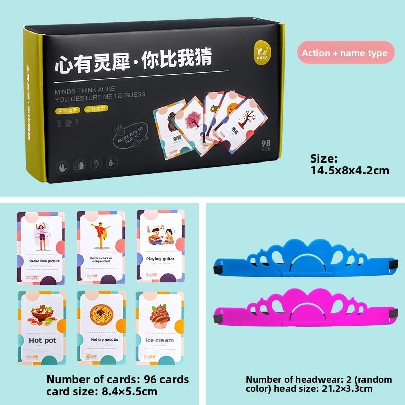 Preschool Learning Memory Card Game With Plastic Material For Kids Play
