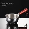 304 Stainless Steel Camping Pot Sauce Bowls Rongmu Handle Oil-splashing Milk Pan Mini Outdoor Anti-scalding Cooking DIY Tools