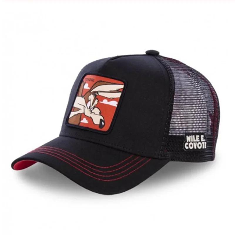 High Quality Anime Cartoon Snapback Cotton Baseball Cap Men Women Hip Hop Dad Mesh Hat Trucker Hat