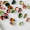 Best Quality Tourmaline Pear Cut Multi Gemstone, 6x9 MM Size Pear. Multi Tourmaline Loose Gemstone Lot, October Birthstone For Making Jewelry.