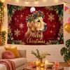 Christmas Theme Wall Tapestry, Xmas Wall Hanging, Holiday Home Bedroom Decoration