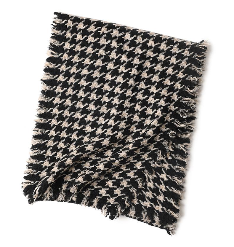 

Осень и зима новый кашемировый шарф «тысяча птиц» двухсторонний шарф в клетку «тысяча птиц» осенне-зимняя теплая шаль 190