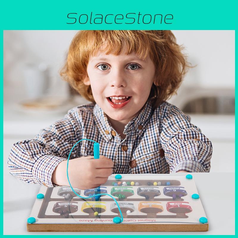 Math Counting Kids Board Toy With Magnetic Moveable Beads For Early Learning