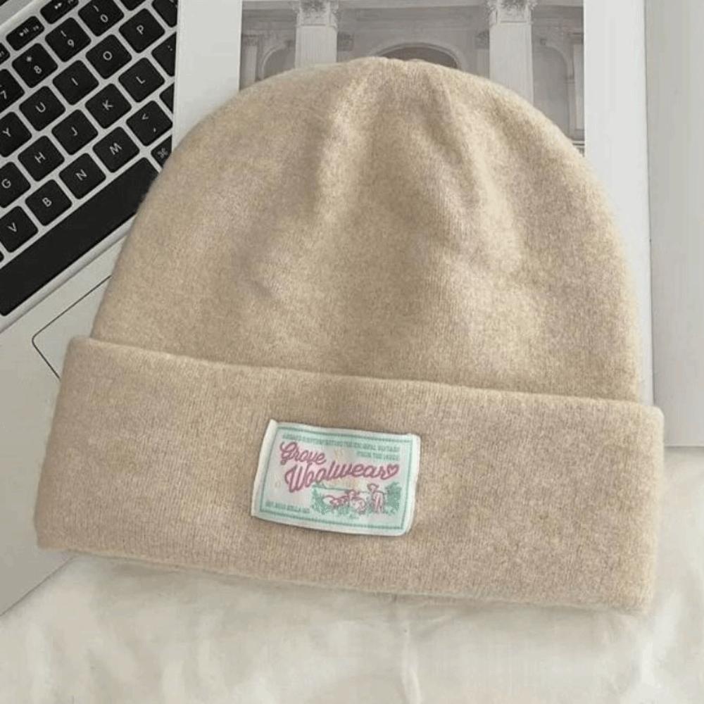 Keep Warm Knitted Pullover Hat Coldproof Beanies Cap Fashion Woolen Stacked Hat  Girls