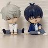 6cm 4pcs/set Blue Lock Gk Anime Figure Isagi Yoichi Bachira Meguru Shoulder To Shoulder Sleep Mini Kawaii Model Statue Kid Toys