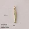 Eco-friendly Colored Enamel Fish DIY Charms Jewelry Making Accessories for Earrings Bracelet Necklace Craft