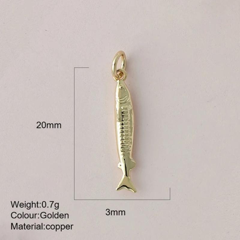 Eco-friendly Colored Enamel Fish DIY Charms Jewelry Making Accessories for Earrings Bracelet Necklace Craft
