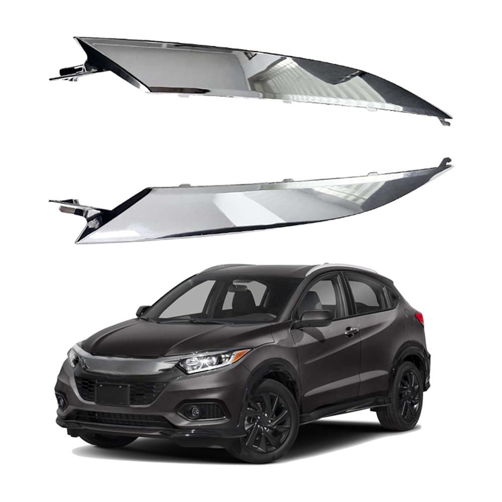 

Хромированная решетка переднего капота и отделка фар для Honda HRV HR-V 2019-2021