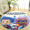 1pc Bubble Guppies Design Printed Area Round Carpet for Bedroom Living Room Home Decor Rugs Mat Non Slip Mat Rug for Bedside