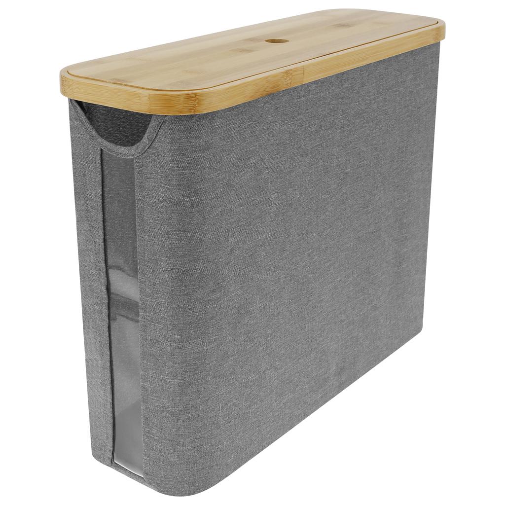 Bathroom Trash Can Foldable Toilet Paper Basket Toilet Creative Gap Waste Bin Large Capacity Household Paper Storage Holder