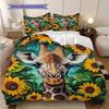 Starry Sky Giraffe Pattern Bedding Quilt Set Quilt Cover Pillowcase Home Decoration Birthday Gift (1 * Duvet Cover + 2 * Pillowcase, Without Core)