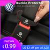 2026 Hot For Volkswagen VW Car Seat Belt Buckle Clip Protector Cover Accessories For Volkswagen VW Scirocco Jetta Beetle Golf Pa