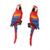 2 Stück Harz Wandvogel Statue Gartenkunst Vielseitig Dekorative Lebensecht Tierornament für