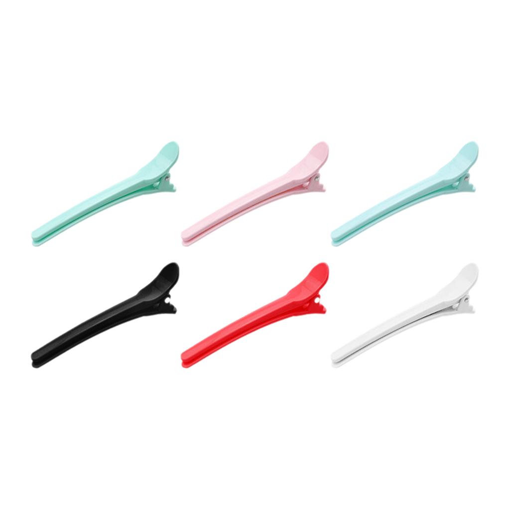 Professionelle Haarspangen 6 Stück Rutschfestes Haar-Griff-Set zum Abteilen, Stylen, DIY, Salon, Heimgebrauch, Langlebige Kunststoff-Haarnadeln