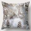 1pc Grey Christmas Cushion Cover Snowman Dwarf Pine Durable Cover 2025 New for Home Ornament Xmas New Year Christmas Decoration