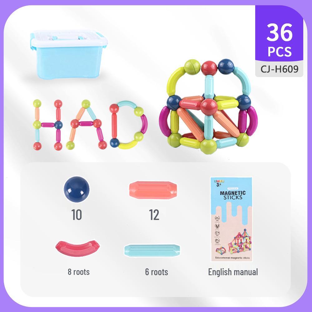 Dynamic Magnetic Building Blocks - Educational & Interlocking Play Set