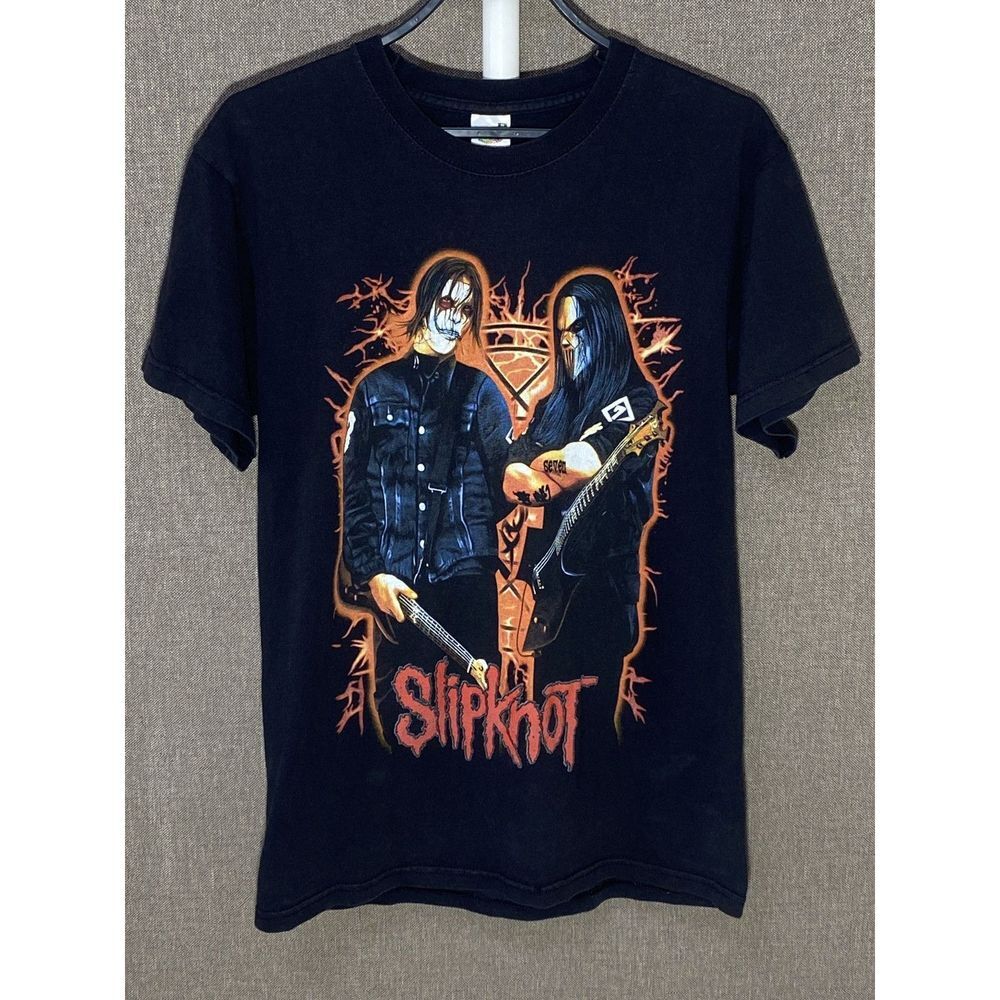 

00s Vintage Slipknot Big Logo Band Classic Style Black Unisex Tshirt KH9061 Unisex T-Shirt XXL