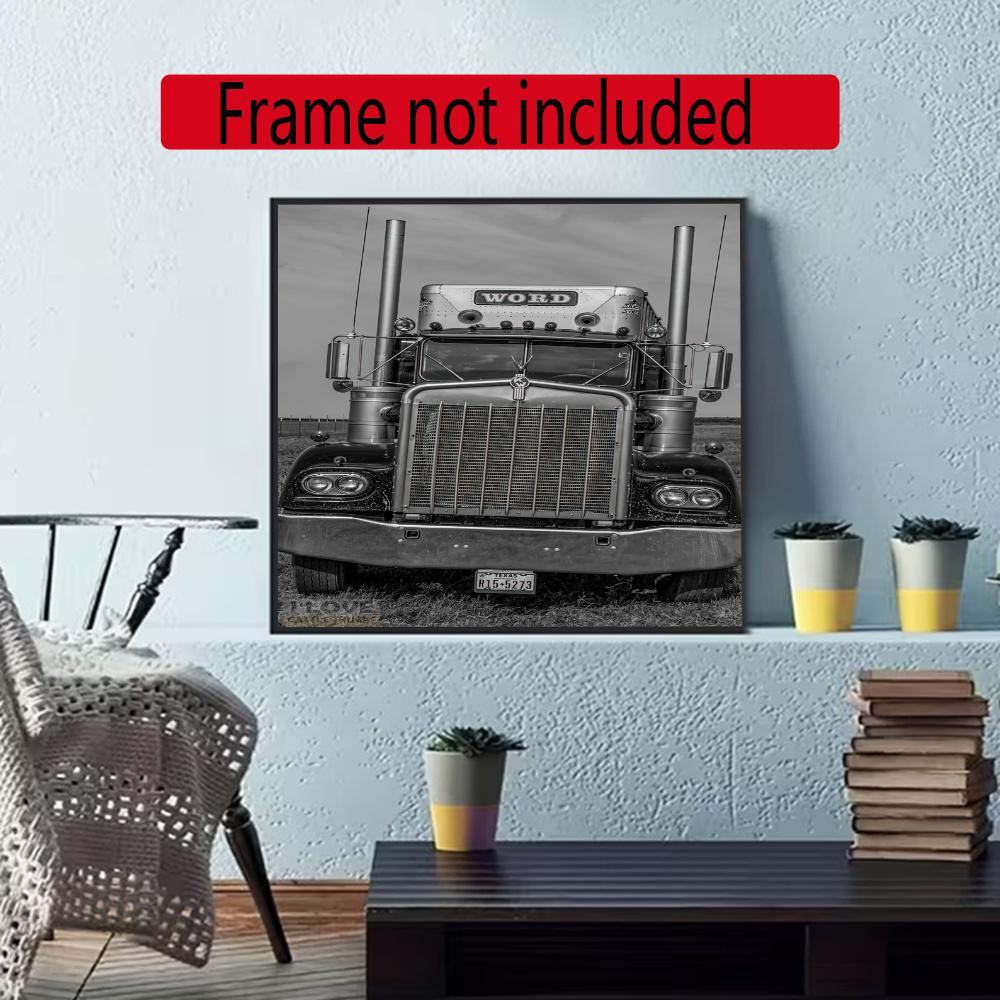 Kenworth 5D Diamond Painting Round Diamond Rhinestones Mosaic Diamond Embroidery Wall Paintings Rhinestones Gift Frameless