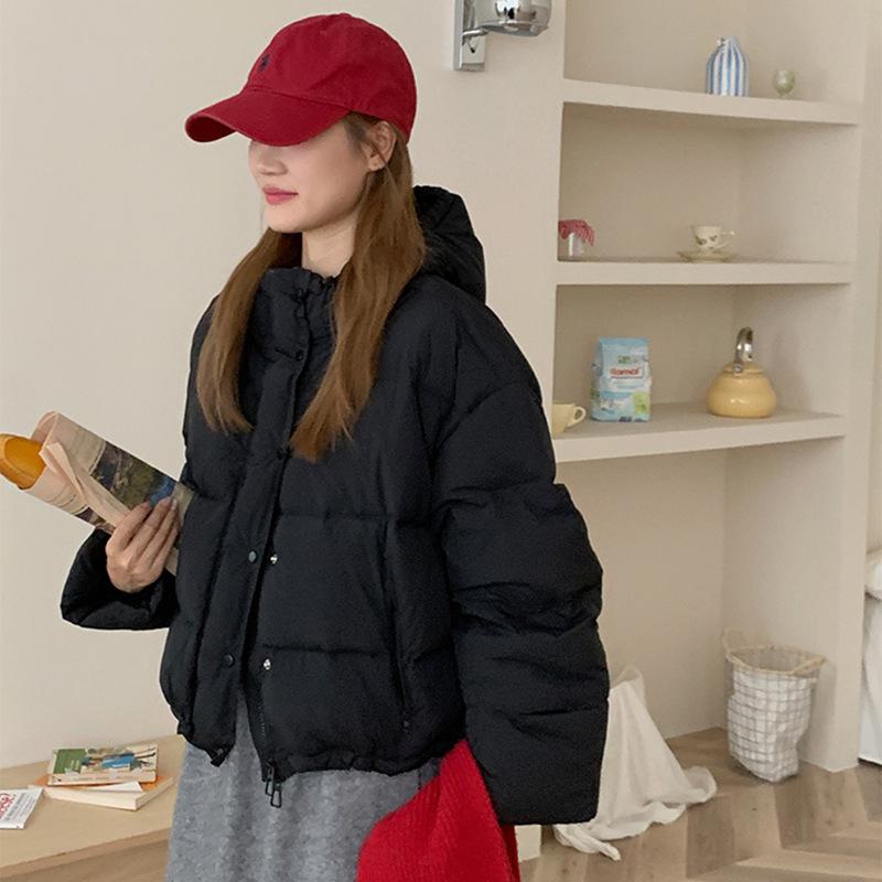 Nine-color candy bread down jacket women's short 2024 new milk huhu puff feeling thickened white duck down jacket tide