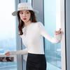 Women's Elegant Long-Sleeve Knit Base Layer Top