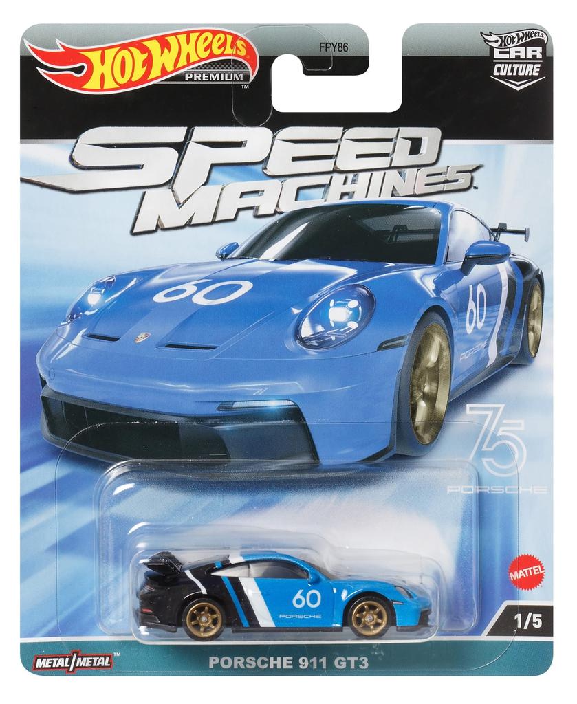 Hot Wheels Car Culture Speed Machine Porsche 911 GT3 3 and HKC44 - [Ages up]