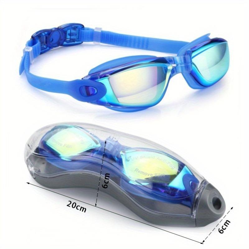 Regulowane okulary Profesjonalne okulary pływackie Anti-Fog UV Protect Wodoodporne silikonowe lustrzane okulary do nurkowania