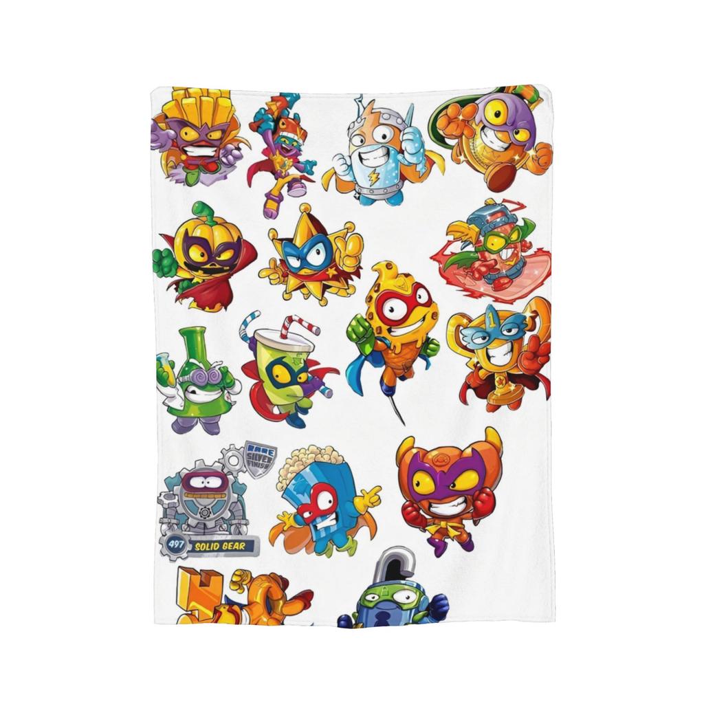 Super Soft Super Zings Throw Blanket Premium Flannel Fleece Lightweight Funny Superzings Bed Blanket Cozy Warm Blankets