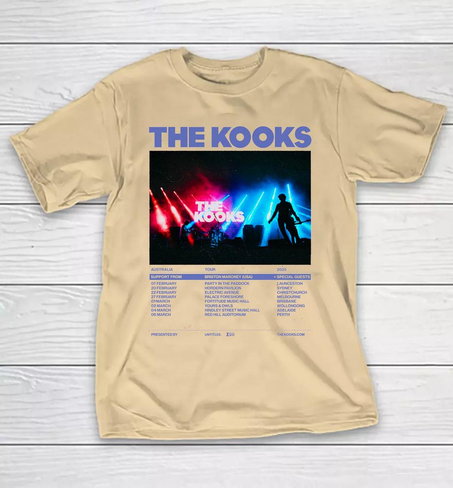 NEW The Kooks Tee The Kooks Australia Tour 2025 Yellow All Size Shirt KK114 Unisex T-Shirt M