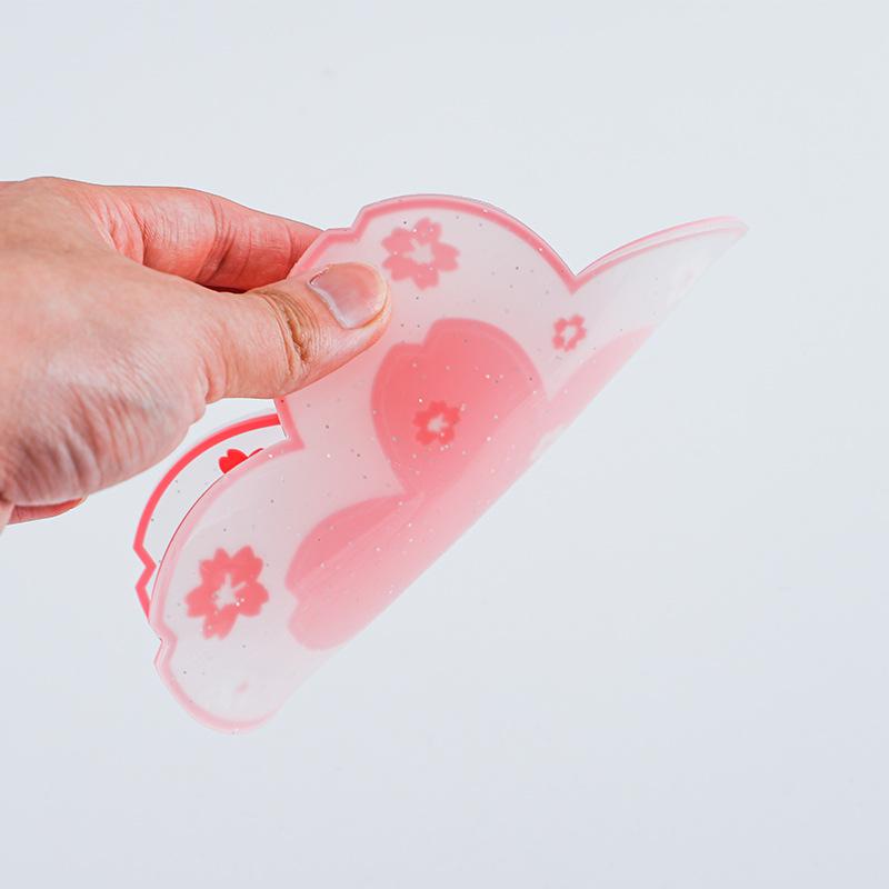 Cherry Blossom Heat Insulation Mat for Dining Table - PVC Anti-Scald Flower Coaster & Casserole Pot Mat.