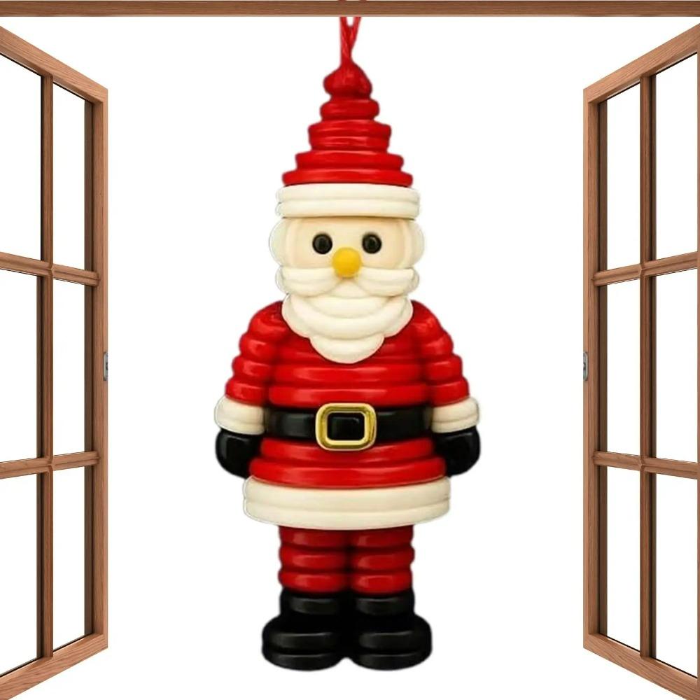 Julgransdekoration Handgjord DIY Knappprydnadssatser Knapp Jultomte Julhänge Materialkit