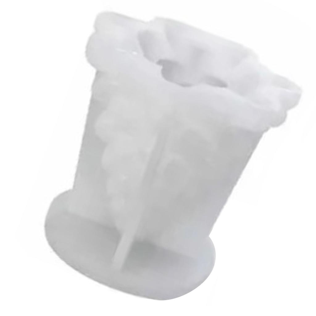 Christmas Tree Candle Mold Cute Shape Smoother Reusable 3D Candle Silicone Mold for DIY Handcrafts