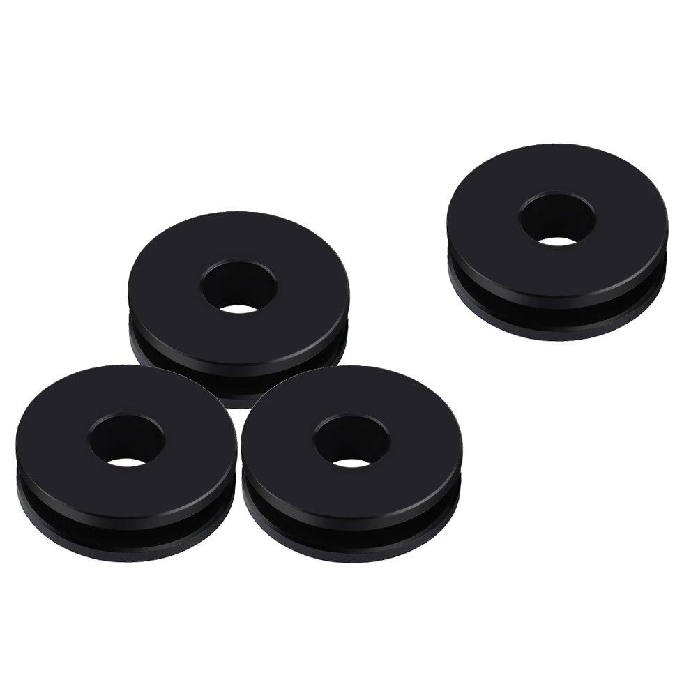 Qiilu Removable Windshield Bushing Grommets for Harley Road King Heritage Softail Set of 4
