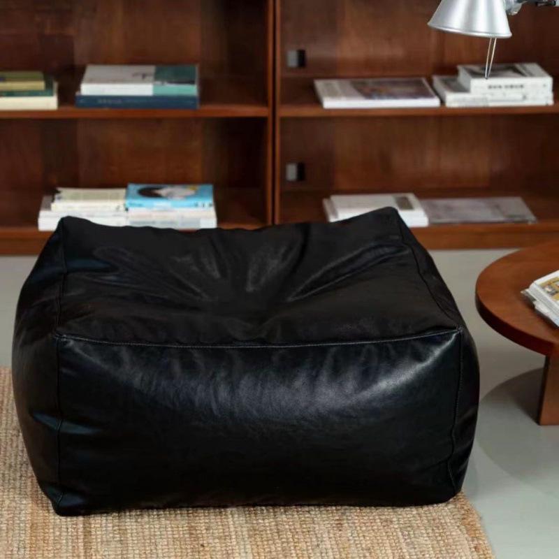 Многофункциональное кресло-мешок с отделением для хранения Кожаная подушка низкий татами 70x70x30 Thickened Large Version 1780₽