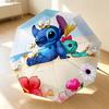 Lilo Stitch 8 Ribs 3Fold Black Glue Uv Protection Umbrella Sun Protection Rainproof Compact Folding Umbrella For Travel Daily Use C924343